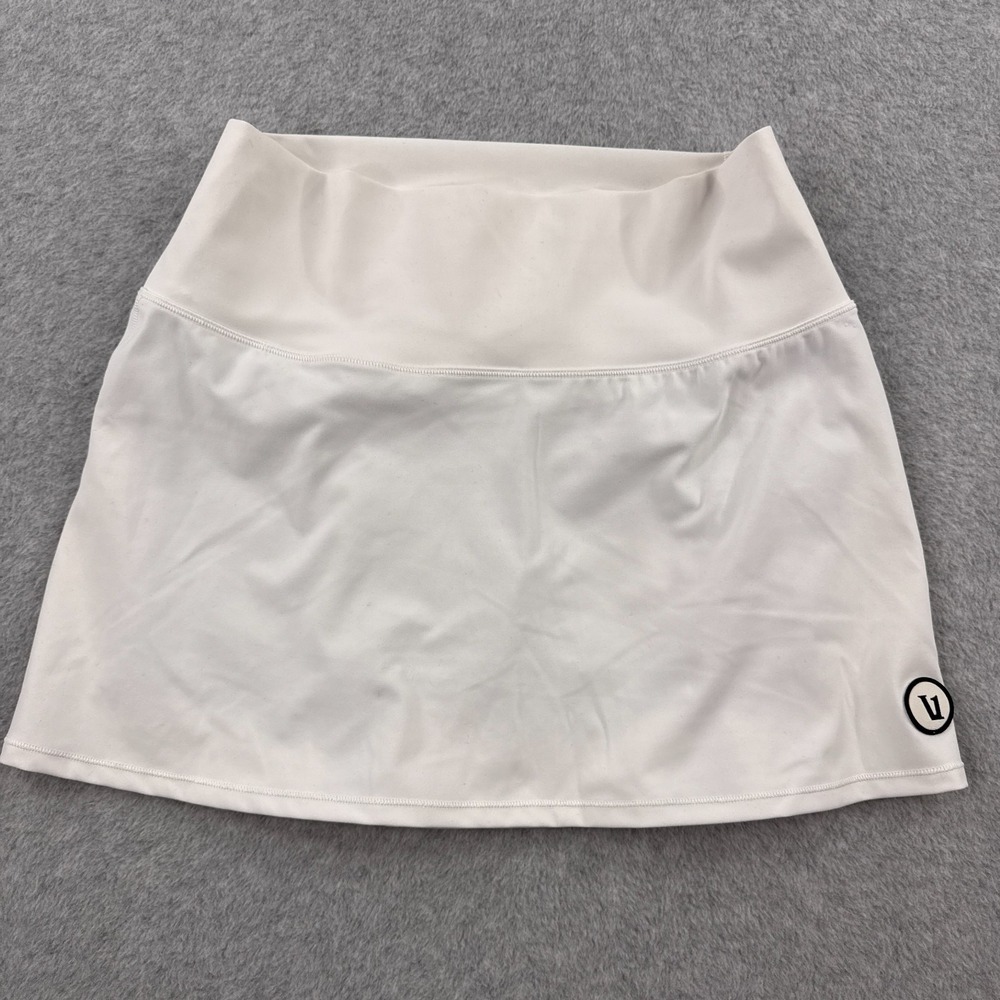 Vuori Women's Volley Skirt White Lined Skort Small Pickleball Tennis Golf VW3005